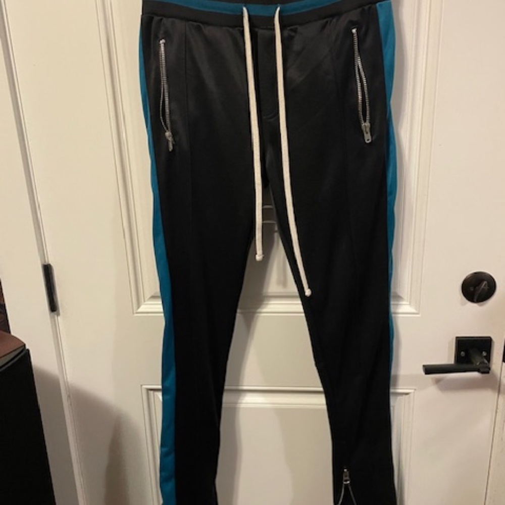 ** vintage ** MNML brand black and red track pants